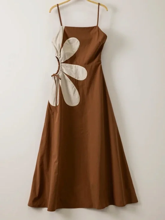 Floral Cutout Midi Dress - Picture 15 of 16